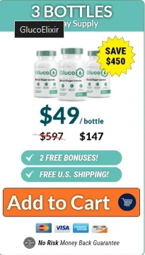 Gluco Elixir  3 bottles